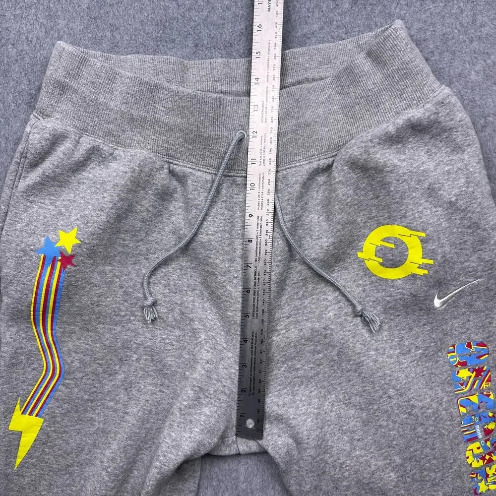 nike oregon‎ relays sweatpants gray tapered drawstring large